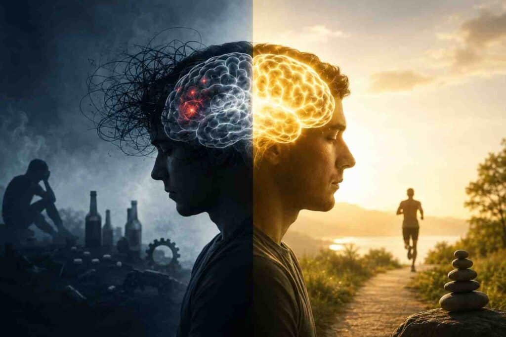 how long to rewire brain from addiction