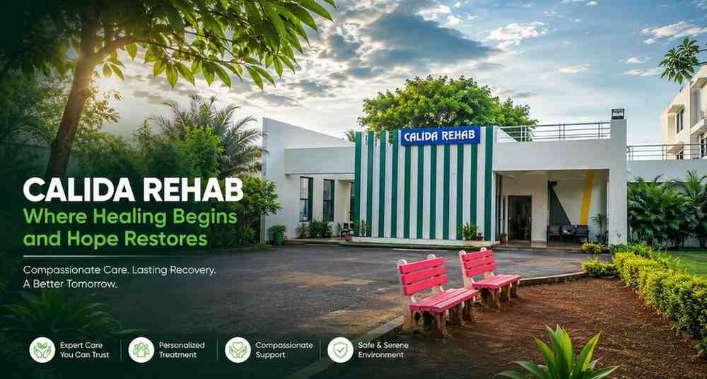 Calida Rehab Centre in Pune offering residential mental health, depression, addiction recovery and psychiatric rehabilitation services in a peaceful healing environment