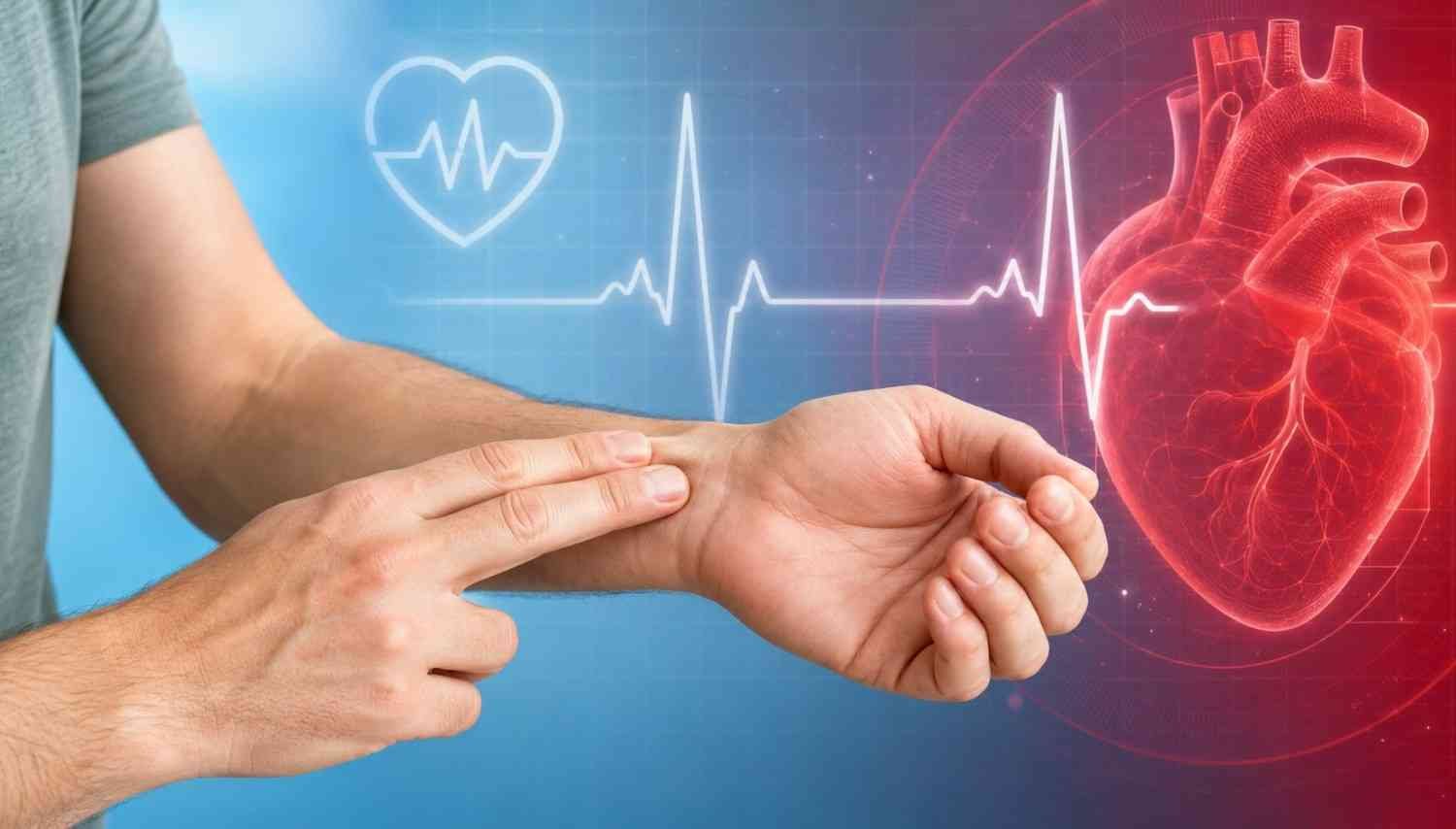 pulse rate and heart rate showing image