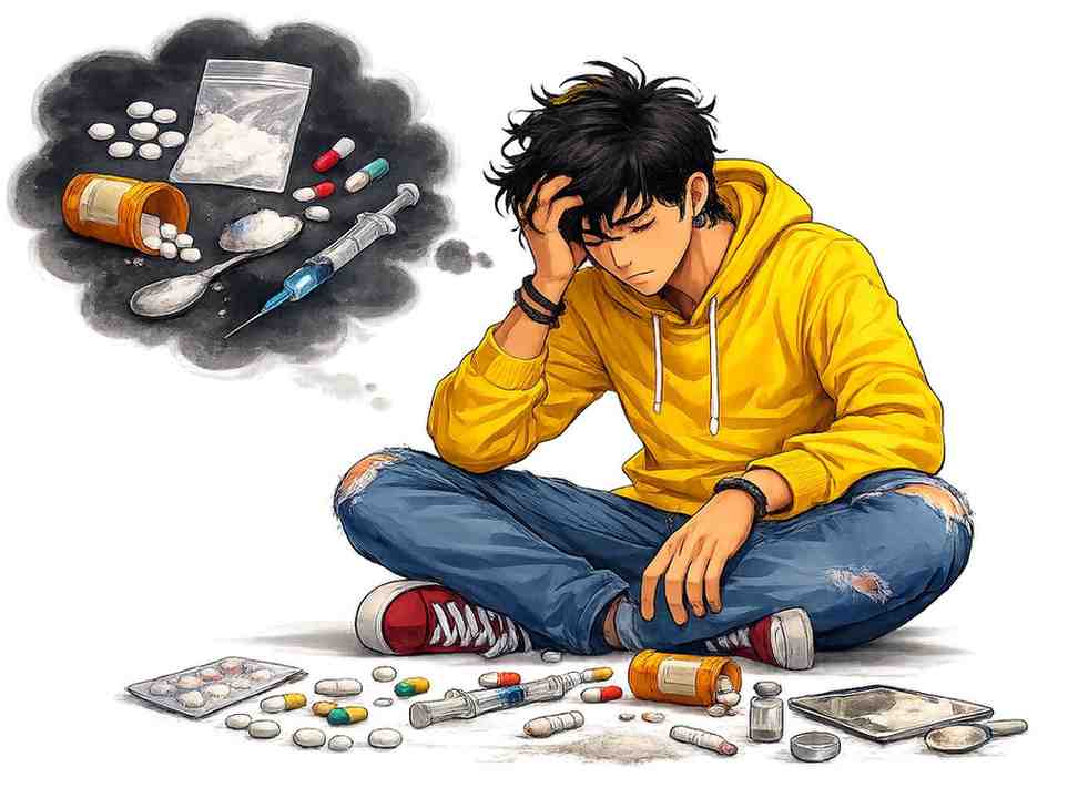 Drug abuse recovery case study — patient's 90-day residential treatment journey