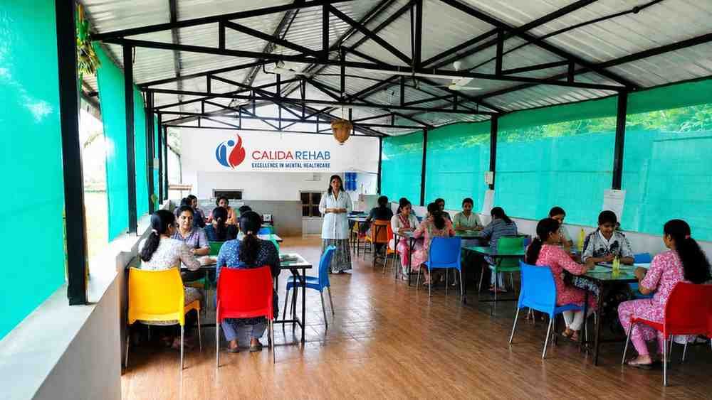 Calida female rehab centre meal area