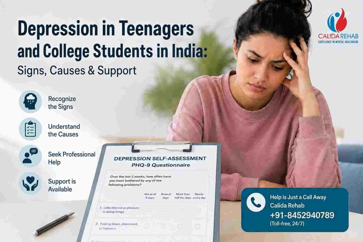 calida rehab guide about rising depression in teenagers